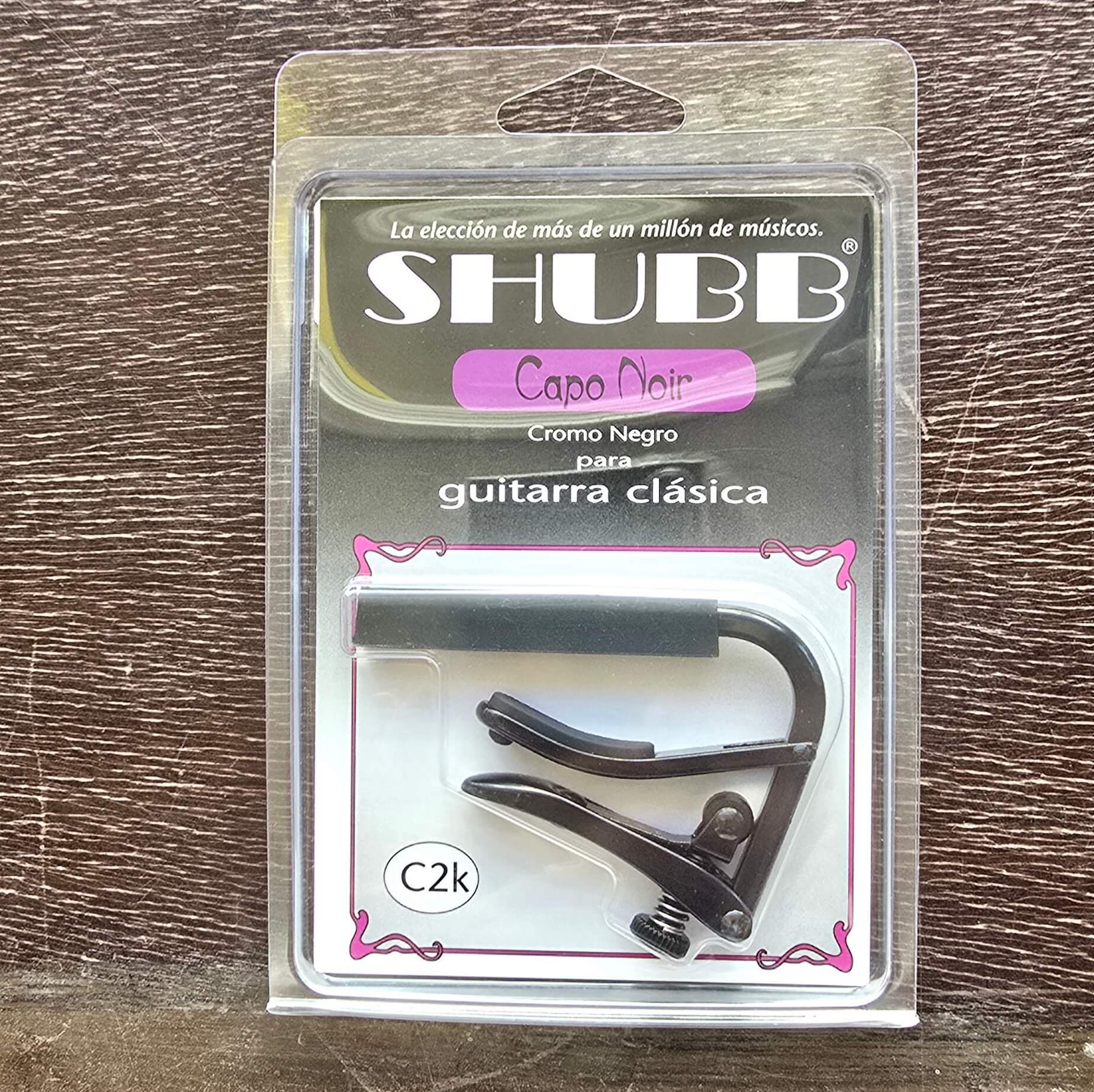 Cejilla Shubb para guitarra española C2K negra